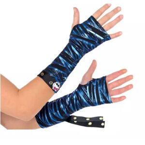Monster High Fangtastic Glovelettes Child Size 6+ Blue/Black Costume Accessory